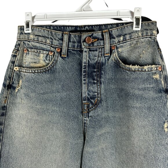 Modern American Bancroft Doral Wash Distressed Jeans Size 26 - Picture 2 of 6